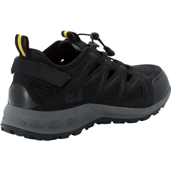 Jack Wolfskin WOODLAND 2 HYBRID LOW M Pánska outdoorová obuv, čierna, veľkosť