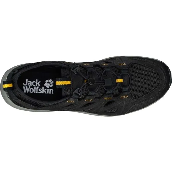 Jack Wolfskin WOODLAND 2 HYBRID LOW M Pánska outdoorová obuv, čierna, veľkosť