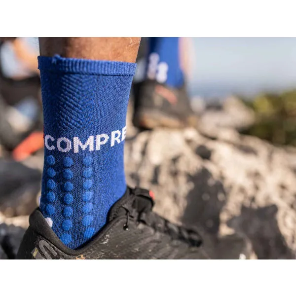 Ponožky Compressport Ultra Trail Socks - blue melange