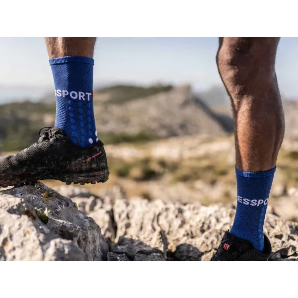 Ponožky Compressport Ultra Trail Socks - blue melange