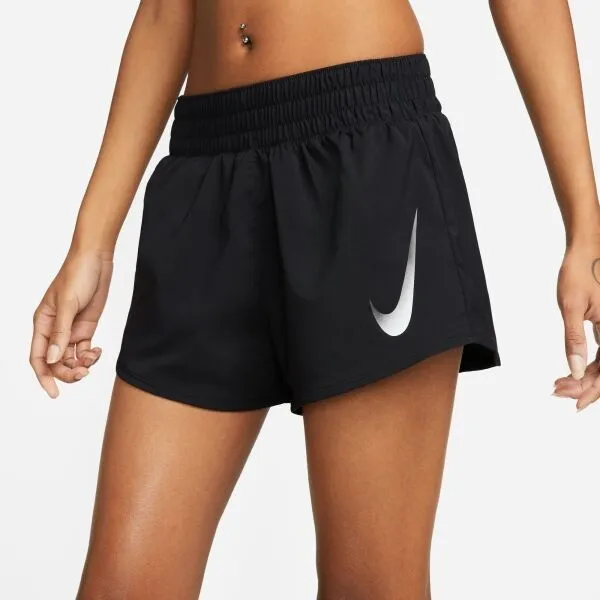 Nike SWOOSH SHORT VENEER VERS Dámske šortky, čierna, veľkosť