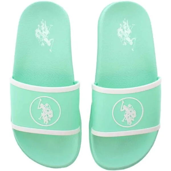 U.S. POLO ASSN. GAVY Dámske šľapky, svetlo zelená, veľkosť