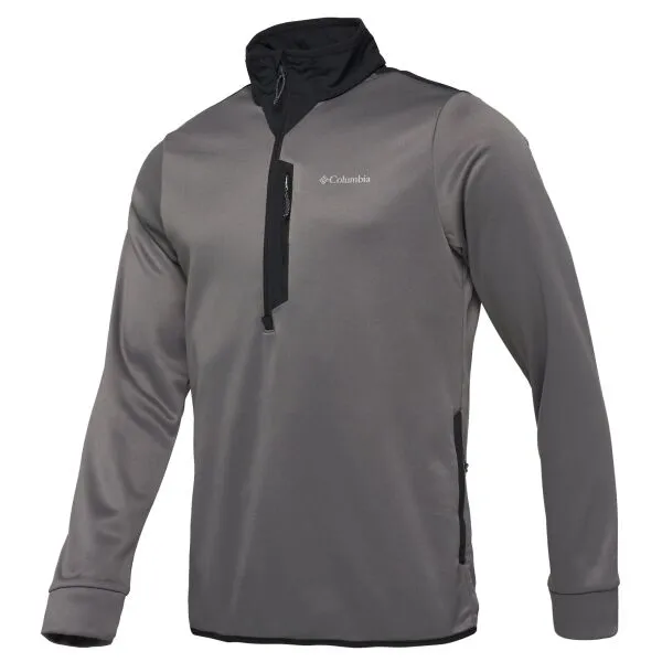 Columbia TECH FLEECE HALF ZIP Pánska flísová bunda, tmavo sivá, veľkosť
