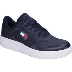 Tommy Hilfiger RETRO BASKET ESSENTIAL Pánske tenisky, tmavo modrá, veľkosť