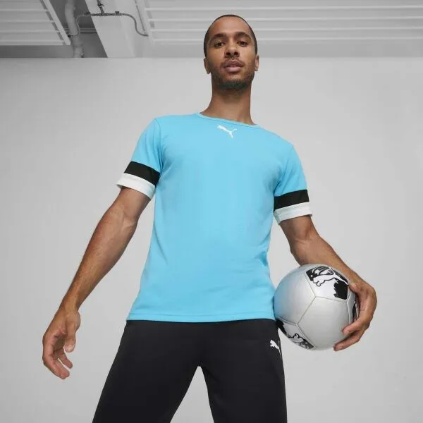 Puma INDIVIDUALRISE JERSEY JR Futbalové tričko, svetlomodrá, veľkosť
