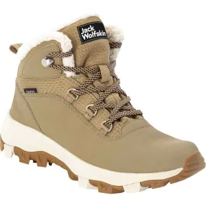Jack Wolfskin EVERQUEST TEXAPORE MID W Dámska zimná obuv, béžová, veľkosť