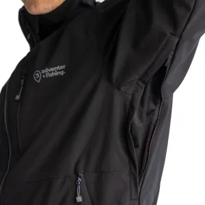 ADVENTER & FISHING BLACK Softshellová bunda, čierna, veľkosť