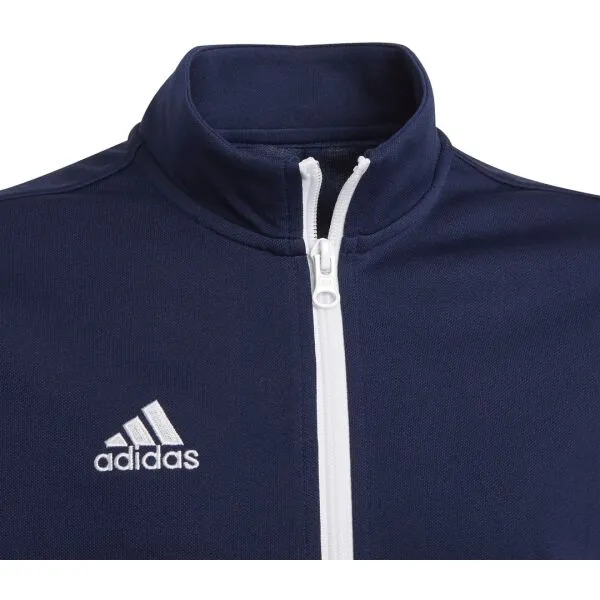 adidas ENT22 TK JKTY juniorská futbalová mikina, tmavo modrá, veľkosť