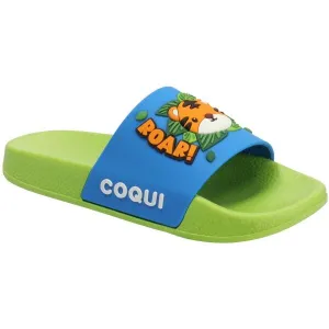 Coqui RUKI JUNGLE Detské šľapky, modrá, veľkosť
