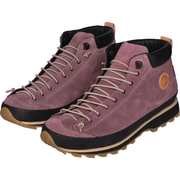 Dámske outdoor topánky Lomer Bio Naturale Mid MTX Suede - brownrose