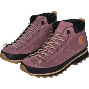 Dámske outdoor topánky Lomer Bio Naturale Mid MTX Suede - brownrose
