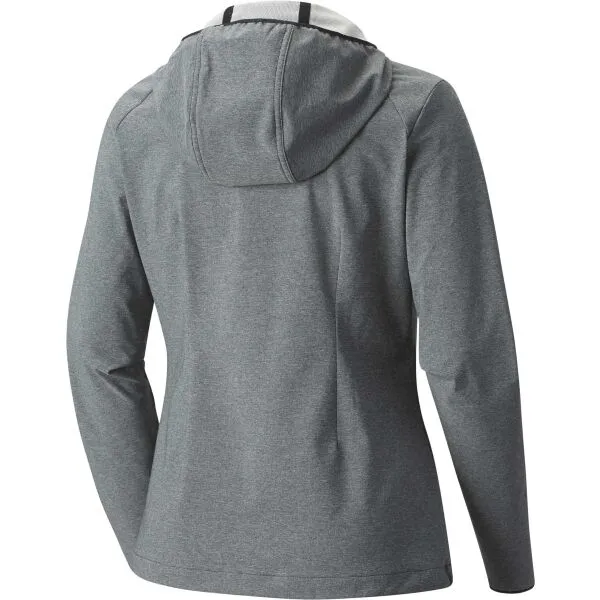 Columbia HEATHER CANYON HOODDED JACKET Dámska softshellová bunda, tmavo sivá, veľkosť