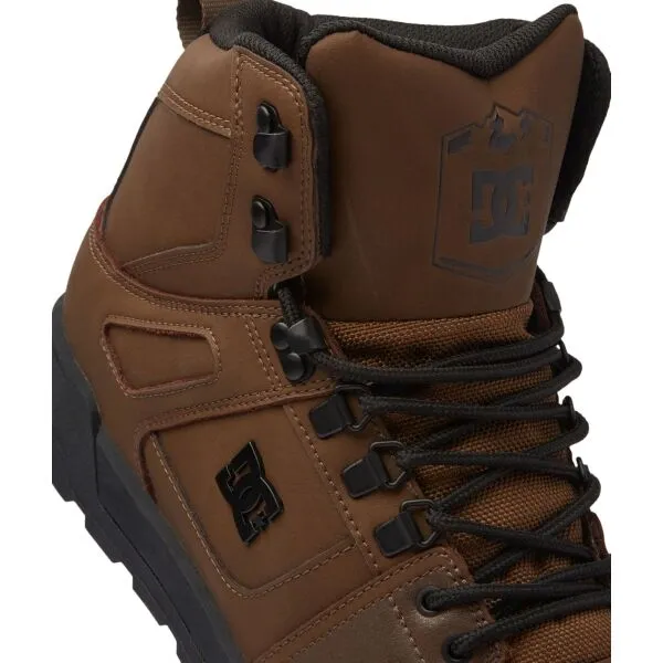 DC PURE HIGH-TOP WR BOOT Pánska zimná obuv, hnedá, veľkosť 42