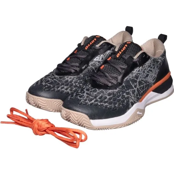 Lotto RAPTOR HYPERPULSE 100 II CLY Pánska tenisová obuv, čierna, veľkosť 43