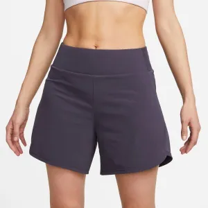 Nike NK BLISS DF MR 5IN BR SHORT Dámske šortky, tmavo sivá, veľkosť
