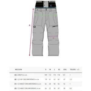 HORSEFEATHERS Nohavice Nelson - black BLACK velikost S