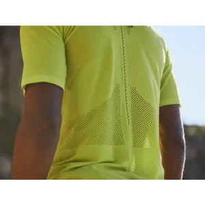 Compressport TRAIL HALF-ZIP FITTED SS TOP Pánsky bežecký dres, žltá, veľkosť