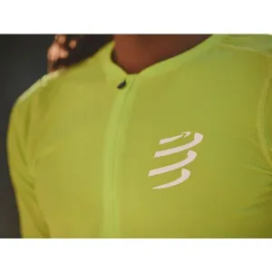 Compressport TRAIL HALF-ZIP FITTED SS TOP Pánsky bežecký dres, žltá, veľkosť
