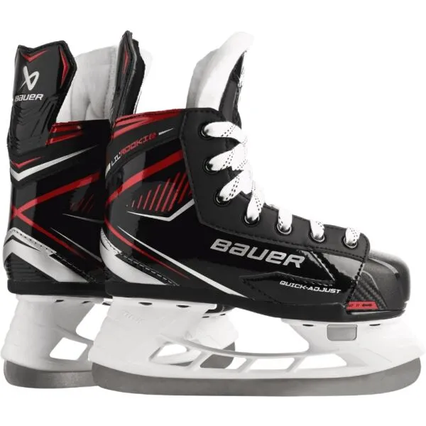 Bauer LIL' ROOKIE ADJ SKATE YTH Detské korčule, čierna, veľkosť 25-28