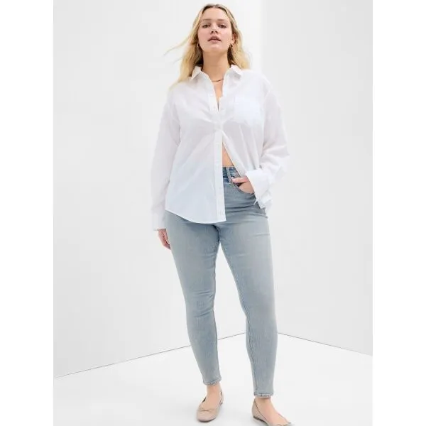 GAP V-HR LEGGING Dámske džínsy, svetlomodrá, veľkosť