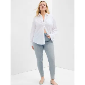 GAP V-HR LEGGING Dámske džínsy, svetlomodrá, veľkosť