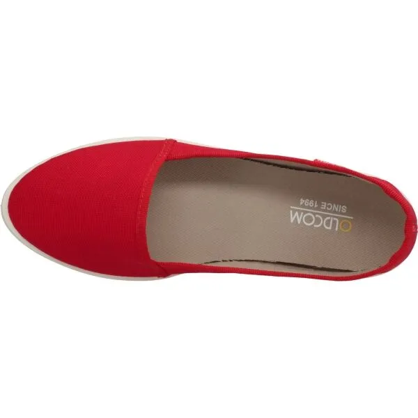 Oldcom ESPADRILKY CANVAS Dámske espadrilky, červená, veľkosť