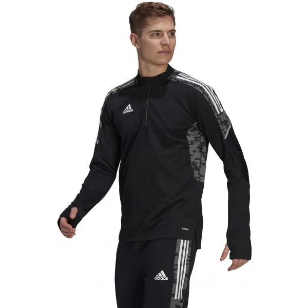 adidas CONDIVO21 TRAINING TOP Pánska futbalová mikina, čierna, veľkosť