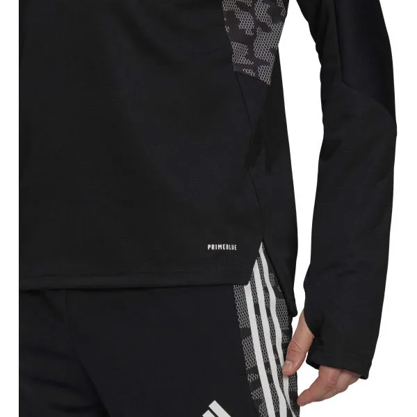 adidas CONDIVO21 TRAINING TOP Pánska futbalová mikina, čierna, veľkosť