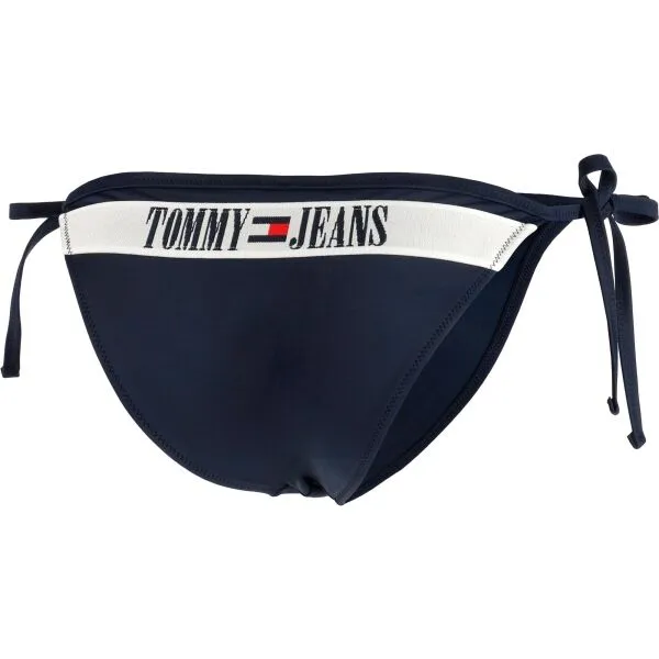 Tommy Hilfiger TJ ARCHIVE-STRING SIDE TIE Dámsky spodný diel plaviek, tmavo modrá, veľkosť
