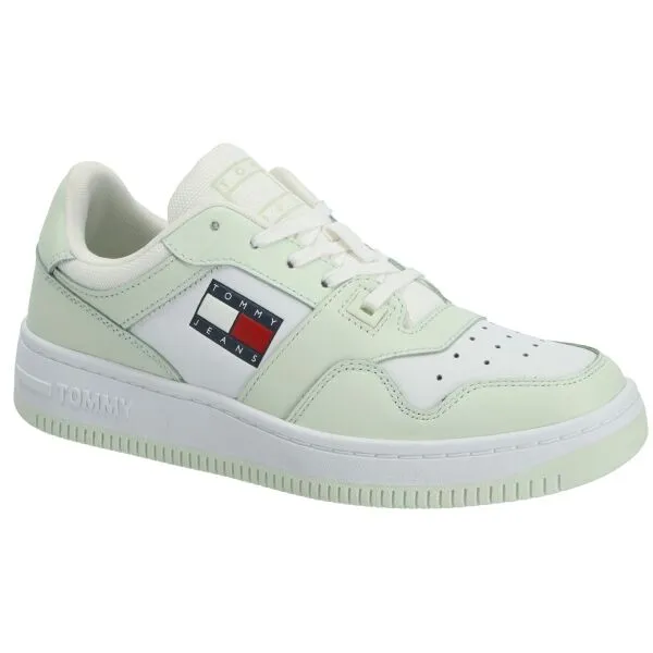 Tommy Hilfiger TOMMY JEANS RETRO BASKET WMN Dámske nízke tenisky, svetlo zelená, veľkosť