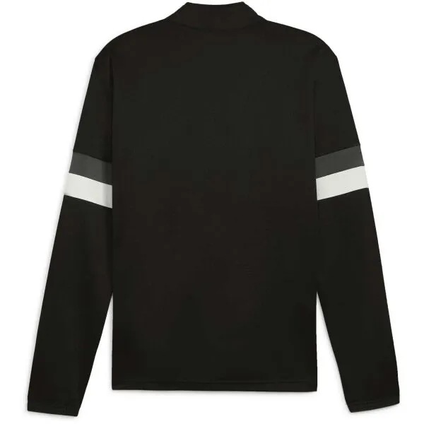 Puma TEAMRISE 1/4 ZIP TOP Pánska mikina na zips, čierna, veľkosť