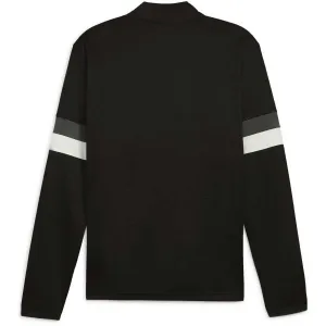 Puma TEAMRISE 1/4 ZIP TOP Pánska mikina na zips, čierna, veľkosť