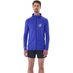 Mikina s kapucňou Compressport 3D Thermo Seamless Hoodie Zip - dazz blue