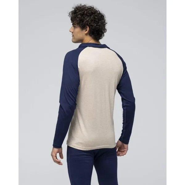 Bula RETRO Pánske merino tričko, béžová, veľkosť