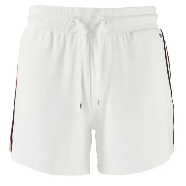 Tommy Hilfiger TH GLOBAL STRIPE-SHORT Dámske šortky, biela, veľkosť