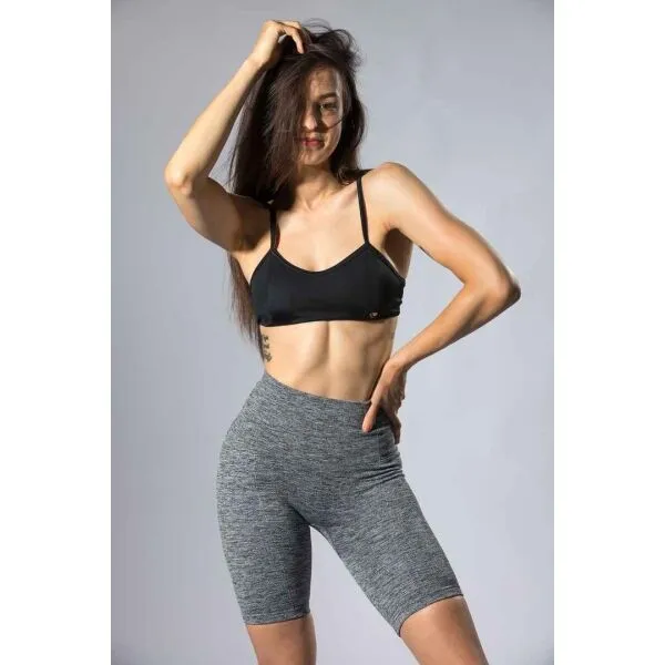GOLDBEE BALANCE SEAMLESS Dámske kraťasy, sivá, veľkosť