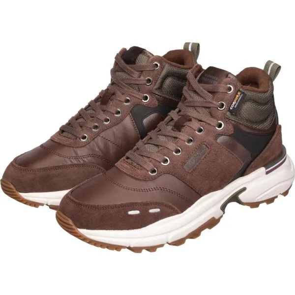 Tommy Hilfiger MRUNNER CORDURA LEATHER Pánska voľnočasová obuv, hnedá, veľkosť