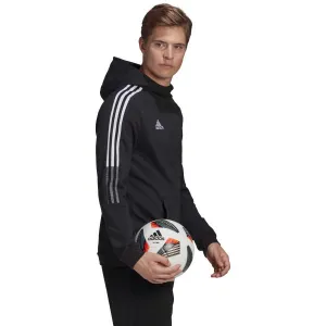 adidas TIRO21 SWEAT HOODY Pánska mikina, čierna, veľkosť