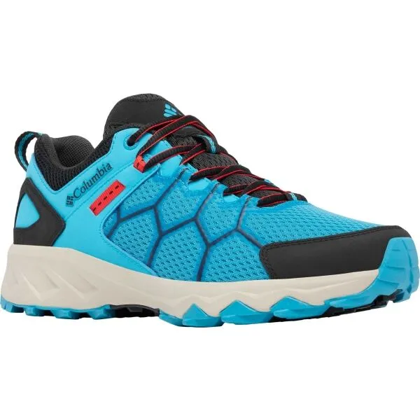 Turistické topánky Columbia Peakfreak II - clear water/poppy red