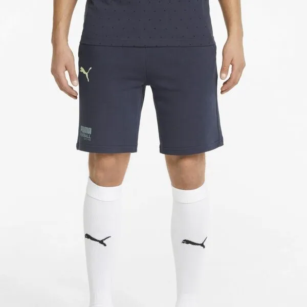 Puma FUßBALL STREET SHORTS Pánske futbalové šortky, tmavo modrá, veľkosť
