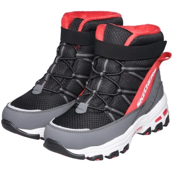 Skechers D'LITES Detská zateplená obuv, čierna, veľkosť