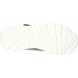 Skechers UNO LITE Dievčenská voľnočasová obuv, strieborná, veľkosť