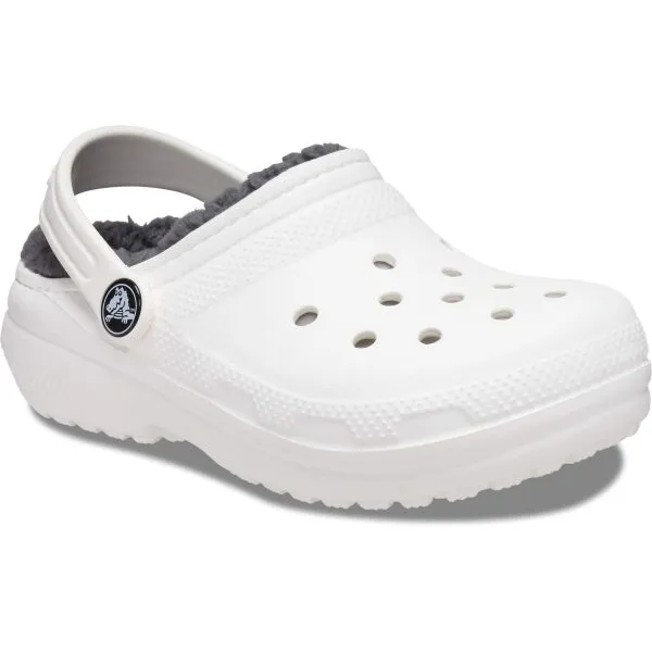Crocs CLASSIC LINED CLOG K Unisex nazúvacia obuv, biela, veľkosť 32/33