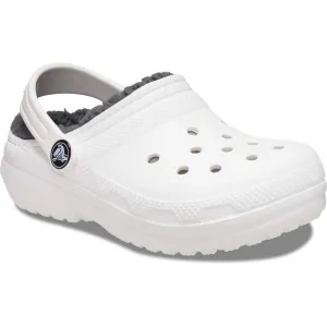 Crocs CLASSIC LINED CLOG K Unisex nazúvacia obuv, biela, veľkosť 32/33