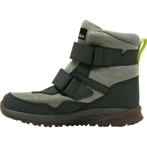 Jack Wolfskin POLAR BEAR-B TEXAPORE MID VC K Detská zimná obuv, zelená, veľkosť