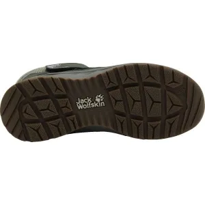 Jack Wolfskin POLAR BEAR-B TEXAPORE MID VC K Detská zimná obuv, zelená, veľkosť