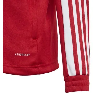 adidas SQ21 TR JKT Y Chlapčenská futbalová mikina, červená, veľkosť