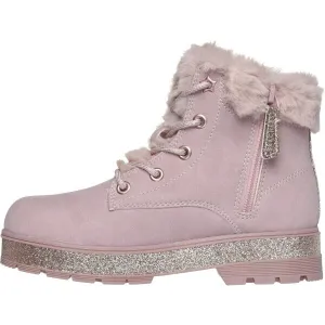 Skechers STREET GLITZ Dievčenská zimná obuv, ružová, veľkosť