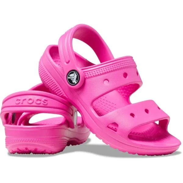 Crocs CLASSIC CROCS SANDAL T Detská nazúvacia obuv, ružová, veľkosť 23/24