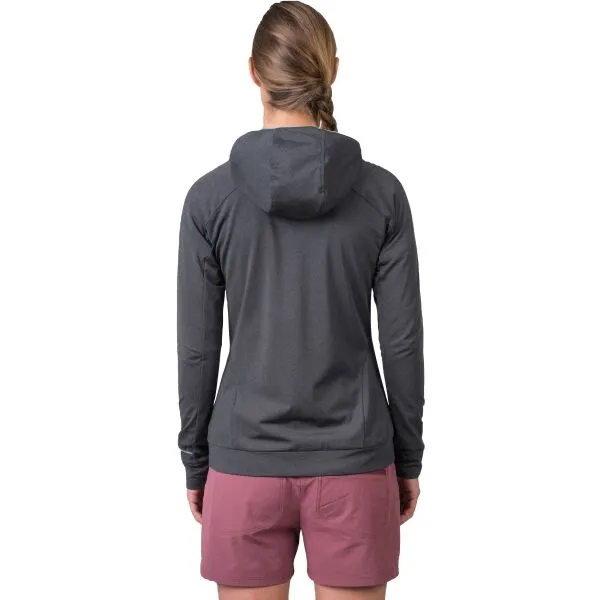 Women's functional sweatshirt Hannah ELI HOODY anthracite mel
